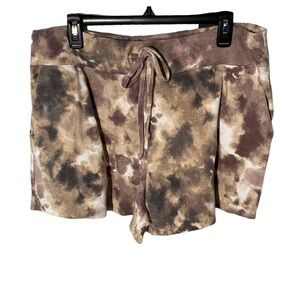 Live Well Lounge Women’s Tie Dye Rayon / Spandex Blend Shorts